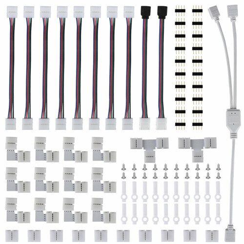Κιτ σύνδεσης ταινίας RGB5050LED 4 ακίδων 75 τεμάχια