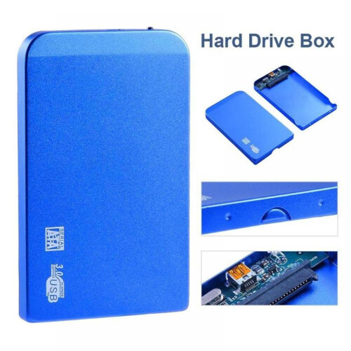 Portable ultra-thin hard disk cover for 2.5" drives, black, 2