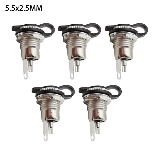 DC-Strombuchsen-Metallstecker-Set, 5-teilig