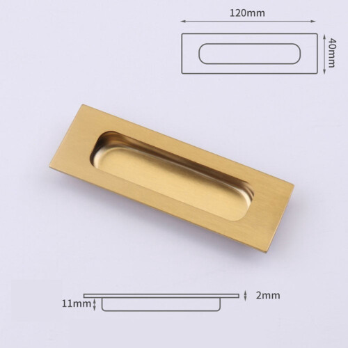 Stainless Steel Concealed Sliding Door Handle 1pc