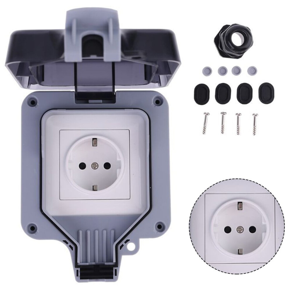 Ip66 Waterproof Eu Power Socket Panel 13A Ac220-250V 9314556037177