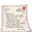 Couverture de Noël en flanelle avec message sous enveloppe 1