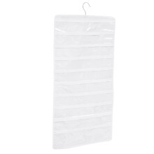 Ékszertartó fali szervező fehér PVC-ből
