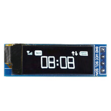 0,91-Zoll-OLED-Displaymodul, 128 x 32 Pixel, Blau/Weiß