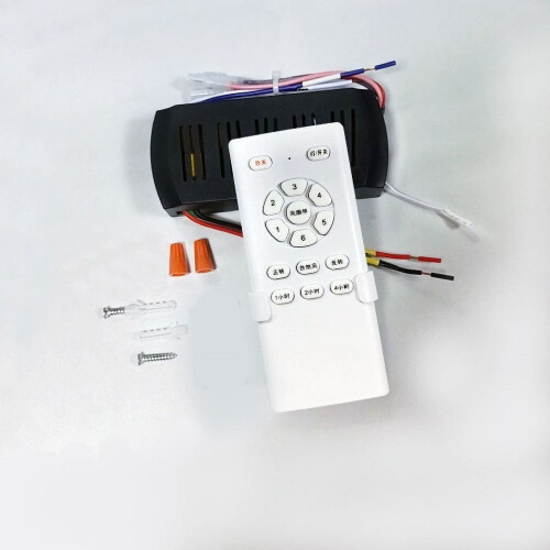 Kit récepteur de télécommande pour ventilateur de plafond avec variateur à 6 vitesses