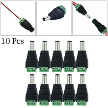 Adaptér pro napájení CCTV 12V DC, 10 ks, 5,5 2,1 mm