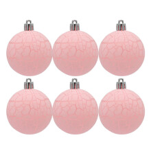 YiFudd Lot de 6 boules de Noël de 8 cm à suspendre pour la maison ou les fêtes
