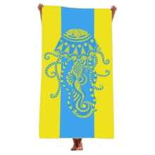 Tuáille Trá Micreafíbe Mandala Priontáilte
