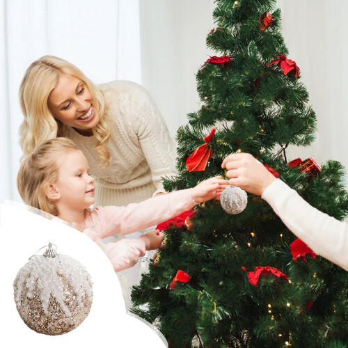 12 Stück Christbaumkugeln aus Kunststoff