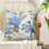 Capas de almofada de outono com estampa floral e de pássaros, 45 x 45 cm (17,7 x 17,7 polegadas). 1