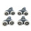 Bathroom Shower Door Roller Wheels 23mm 4-Pack 1