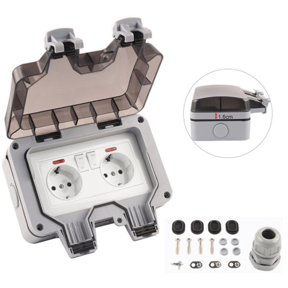 Ip66 Waterproof Eu Power Socket 13A Ac220-250V 9314556037184