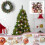 Christmas Tree Balls Light Gold 4 cm and 6 cm 34 pcs 1