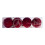 Christmas Tree Decoration Ball Dark Red Flocking 1 Pack 1