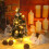 Manfitter mini Christmas tree with clear lights 15.75 inch 4