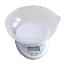 Balance de cuisine numérique 5000 g x 1 g avec écran LCD et bol inclus
