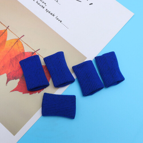 Finger Cots Protective Elastic Blue 5pcs 1