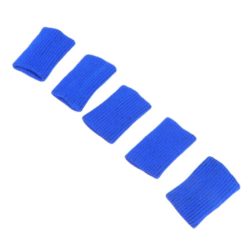 Finger Cots Protective Elastic Blue 5pcs 2