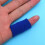 Finger Cots Protective Elastic Blue 5pcs 6