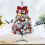Green flocking desktop Christmas tree 23.6 inch 7