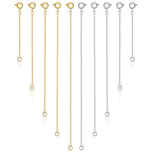 Rallonges de bijoux en argent sterling avec fermoirs (10 pièces)
