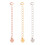 Corrente extensora para colares e pulseiras (3 peças) 1