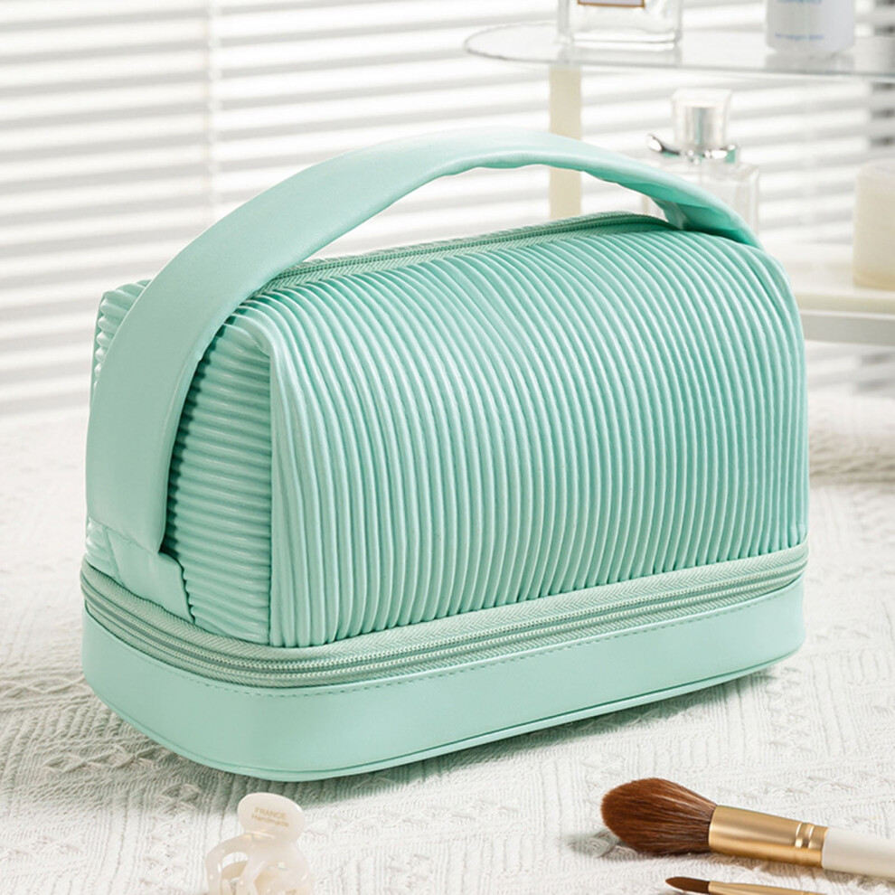 YiFudd makeup bag pleated travel storage bag
