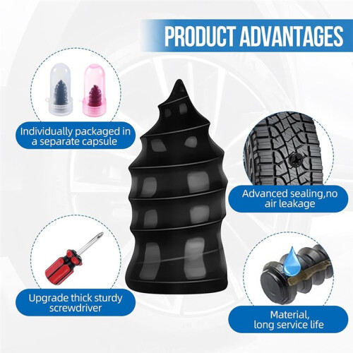Kit de 65 Mèches à Visser pour Pneus Crevés 2