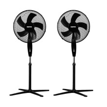 GEEPAS 16'' Pedestal Fan Oscillating Cooling 3 Speed Standing Floor For Home 45W Pack of 2
