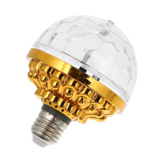 Ampoule LED dorée rotative pour éclairage de scène et de fête