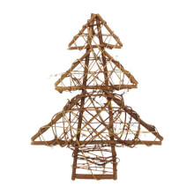 Guirlanda de Natal para parede em formato de árvore, 35 cm