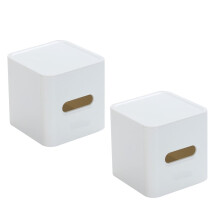 Quadratische Kunststoff-Abdeckung für Toilettenpapierboxen, 2 Stück
