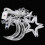 Star Moon Curtain Lights 138 LED 11.5 ft 6