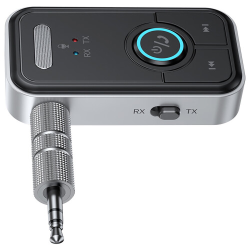 Trasmettitore Bluetooth versatile con batteria integrata per TV, computer e altro ancora.