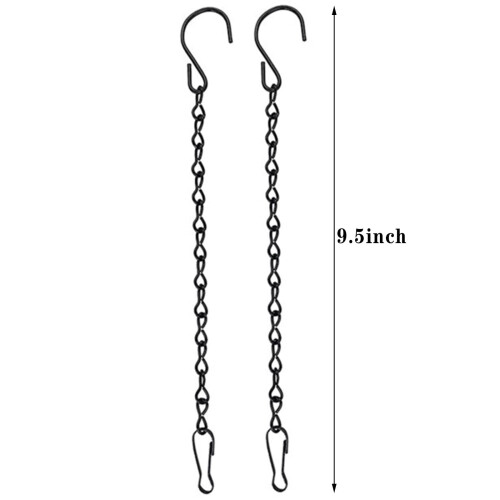 Black Iron Chain for Hanging Bird Feeders Birdbaths Decor 2 2