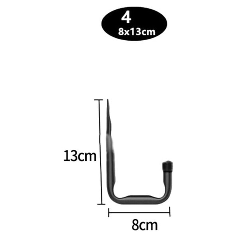 Heavy Duty Wall Mounted Storage Hooks For Ladder Garage Black 9314556036392