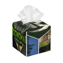 Boîte à mouchoirs rectangulaire en cuir (1 pièce)