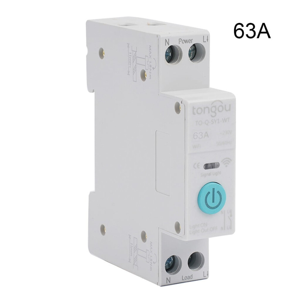 Tuya Wifi Smart Circuit Breaker 1P 10-63A 9314556037092