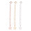 Ensemble collier et bracelet d'extension cœur style étoile 1