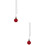 Cracked Grain Ball Pendant Fan Pull Chain 2 pcs Red 1