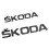 Gloss Black For Skoda Letters/Badge Boot Trunk Tailgate Rear 1
