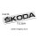 Gloss Black For Skoda Letters/Badge Boot Trunk Tailgate Rear 3