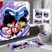 Zestaw prysznicowy Dragon Ball, poliester, 4-częściowy, wodoodporny