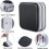 CD Case Hard Plastic Storage Binder 40 Capacity Black 2PCS 2