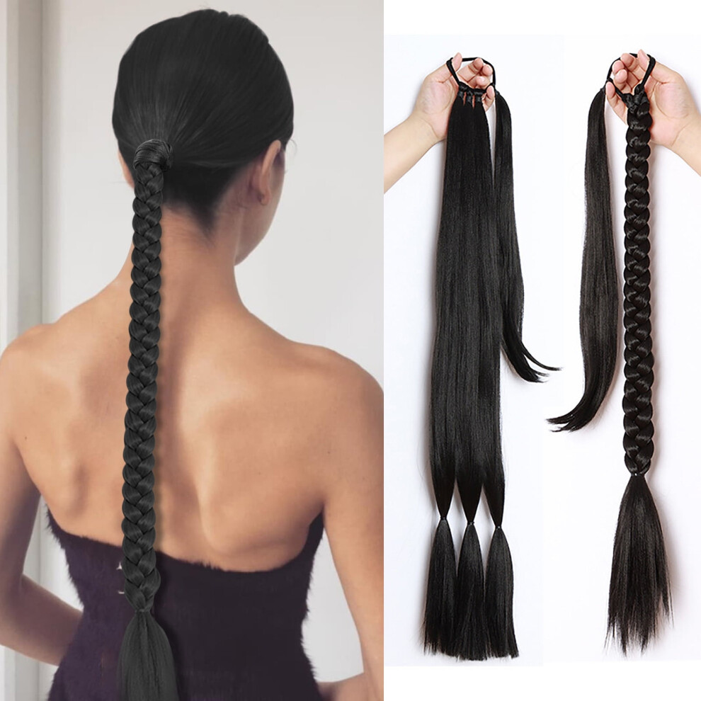 Natural Wig Hair Extension for Braiding Ponytail 80 cm