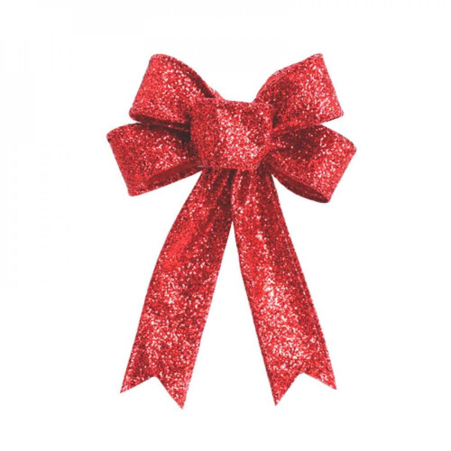 Christmas Decorative Bows for Wreath 3 Pack Red Silver Gold 2