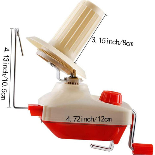 Hand-operated yarn ball winder for wool and thread 1