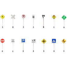Ensemble de jeu Eease 14 pièces Mini feux de circulation électriques et panneaux de signalisation pour enfants