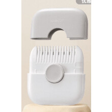 FSTDelivery2in1 Haartrimmer, Handmatige Pony Trimmer Kam voor Meisjes en Vrouwen, Dubbelzijdige Haarscheerkam, Geschikt voor Kinderen (Grijs, 1 stuk)