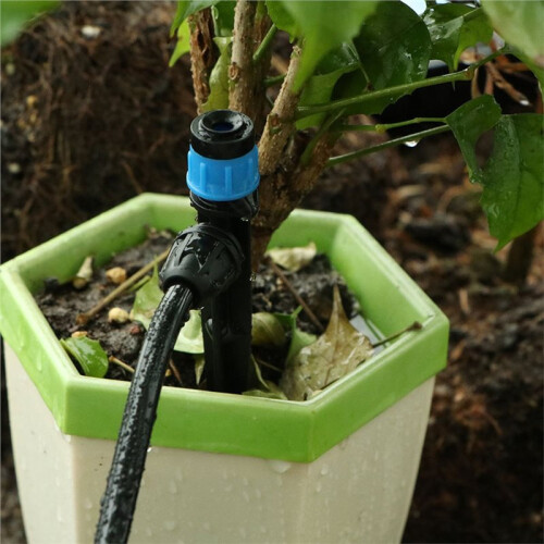 360 Degree Rotating Garden Sprinkler with Emitters for Efficient Irrigation